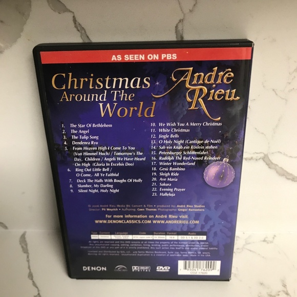 Andre Rieu Christmas Around the World 2006 Music DVD - Picture 2 of 3